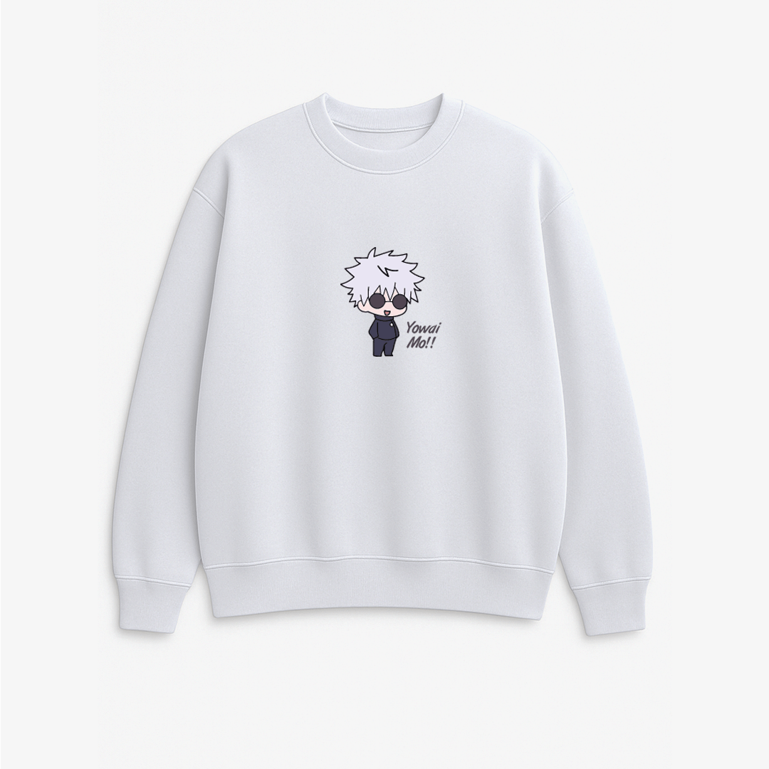 Yowai Mo!! - JuJutSu Kaisen - Printed Oversized Sweatshirt